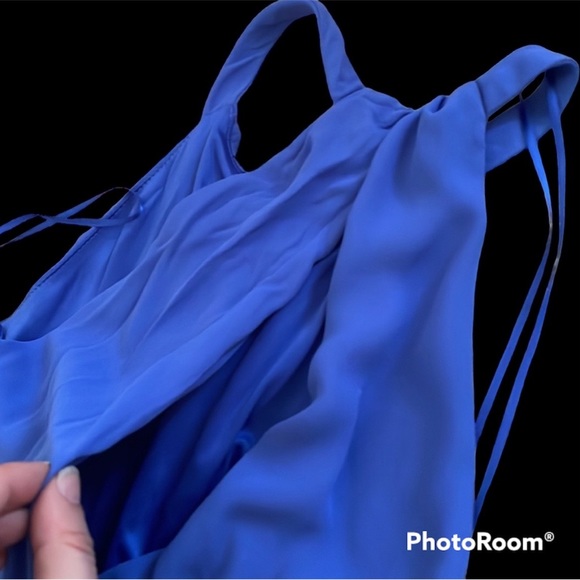 Express Halter Dress Periwinkle - Picture 3 of 5